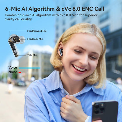 EarFun Air Pro 4 Dual Certified with Snapdragon Sound and Hi-Res LDAC Earbuds