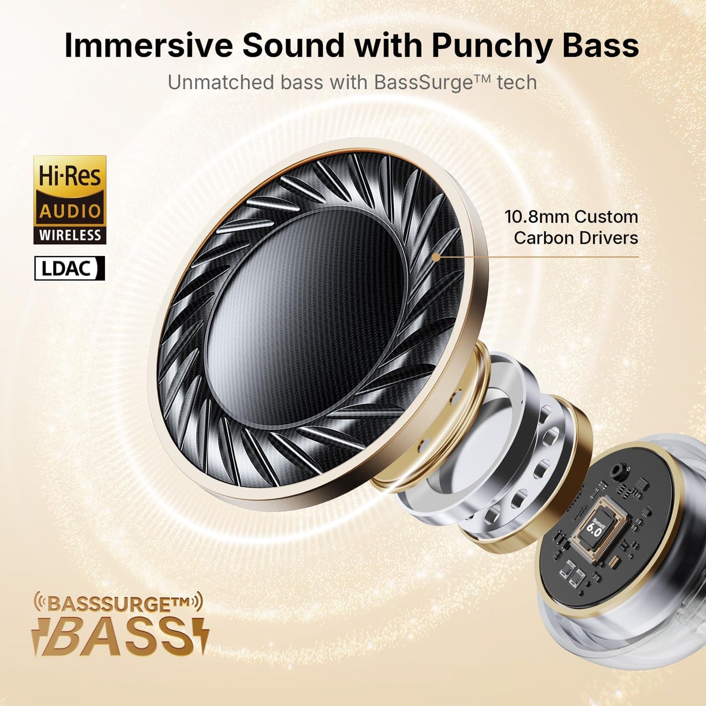 EarFun Clip Open Ear Wireless Earbuds Hi-Res Audio LDAC