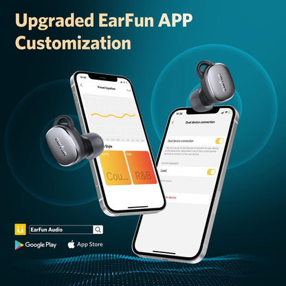 EarFun Free Pro 3 Noise Canceling Wireless Earbuds, Snapdragon Sound with Qualcomm aptX™ Adaptive