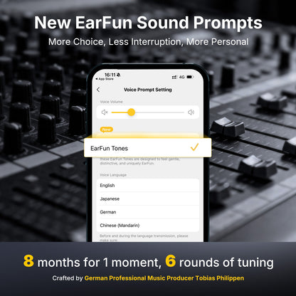EarFun Clip 2 Open Ear Earbuds, Hi-Res Certified With LDAC Support, 12mm Dual-Magnetic Titanium Composite Dynamic Drivers, C-Bridge Zero Pressure Fit, 40H, Wireless Charging, IP55