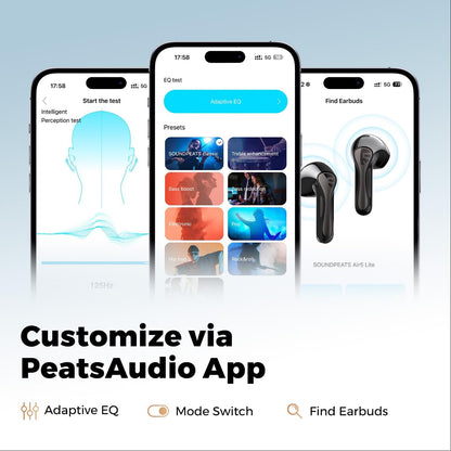Soundpeats Air5 lite Semi In Ear True Wireless Earbuds with Hi-Res Audio