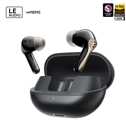 Soundpeats Air5 Pro Plus xMEMS driver Supports aptX Lossless, LDAC, and LC3 codecs Hi-Res Audio certified
