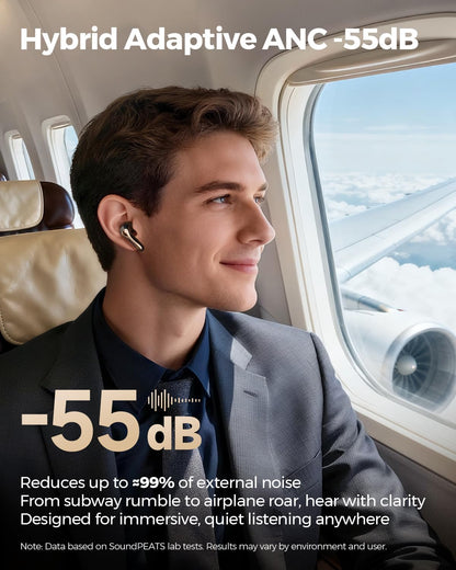Soundpeats Air5 Pro Plus xMEMS driver Supports aptX Lossless, LDAC, and LC3 codecs Hi-Res Audio certified