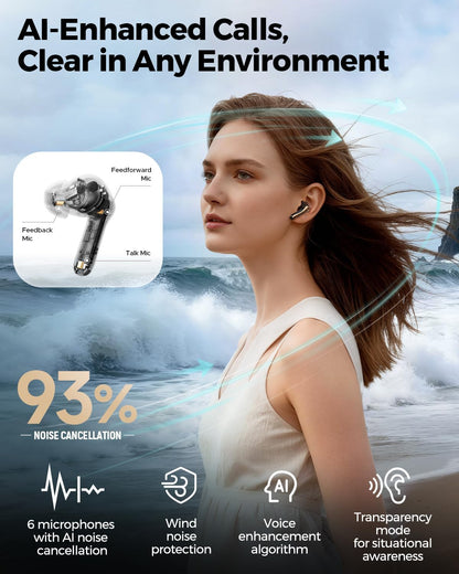 Soundpeats Air5 Pro Plus xMEMS driver Supports aptX Lossless, LDAC, and LC3 codecs Hi-Res Audio certified
