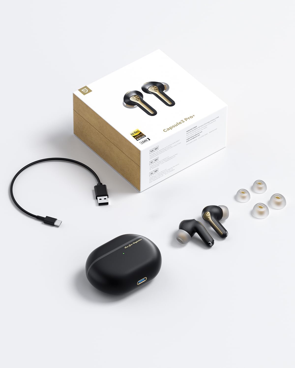 Soundpeats Capsule 3 Pro Plus Wireless Earbuds xMEMS Speaker Hi-Res Certified with LDAC