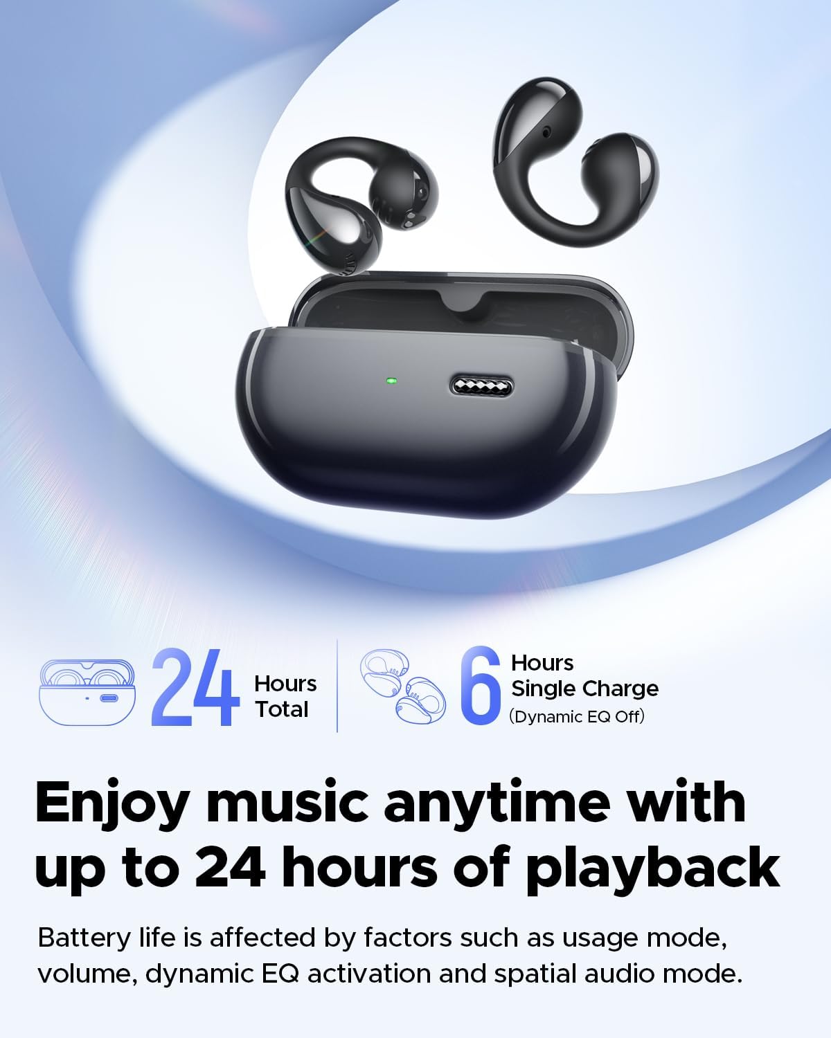 Soundpeats Pearl Clip Pro Open Ear Wireless Earbuds, IPX5 Waterproof
