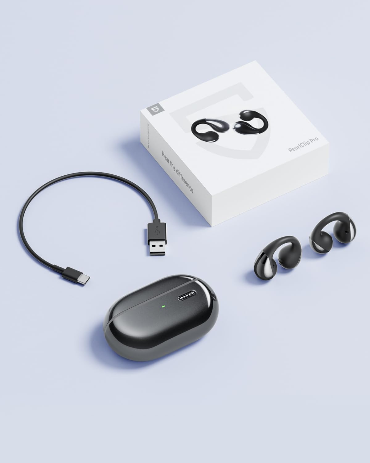 Soundpeats Pearl Clip Pro Open Ear Wireless Earbuds, IPX5 Waterproof