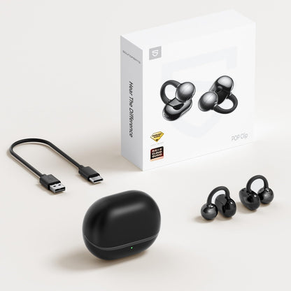 Soundpeats Pop Clip Open Ear True Wireless Earbuds 30H Playtime, IPX5 Waterproof