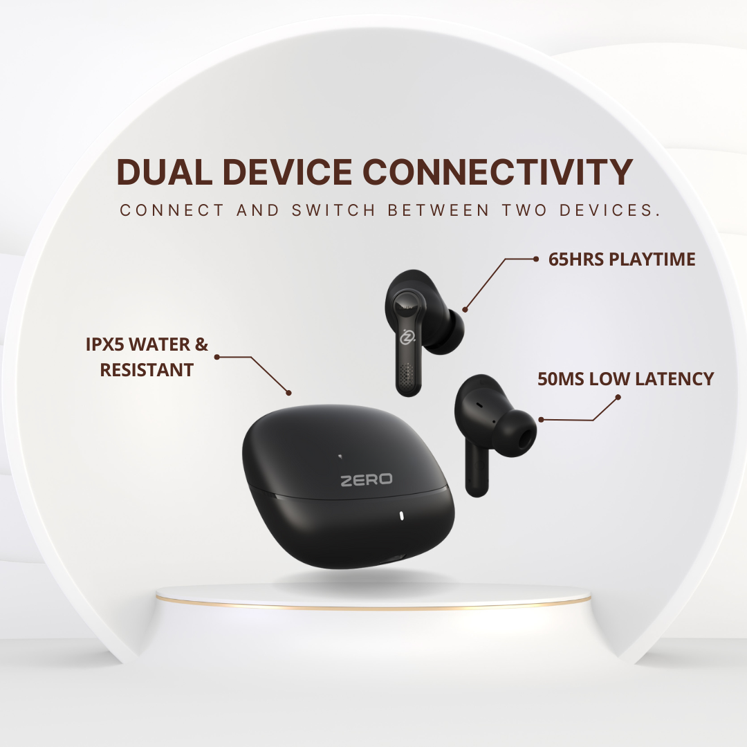 Zero Audio Buds X1 Bass Boosted Earbuds With 13mm Titanium Dynamic Driver