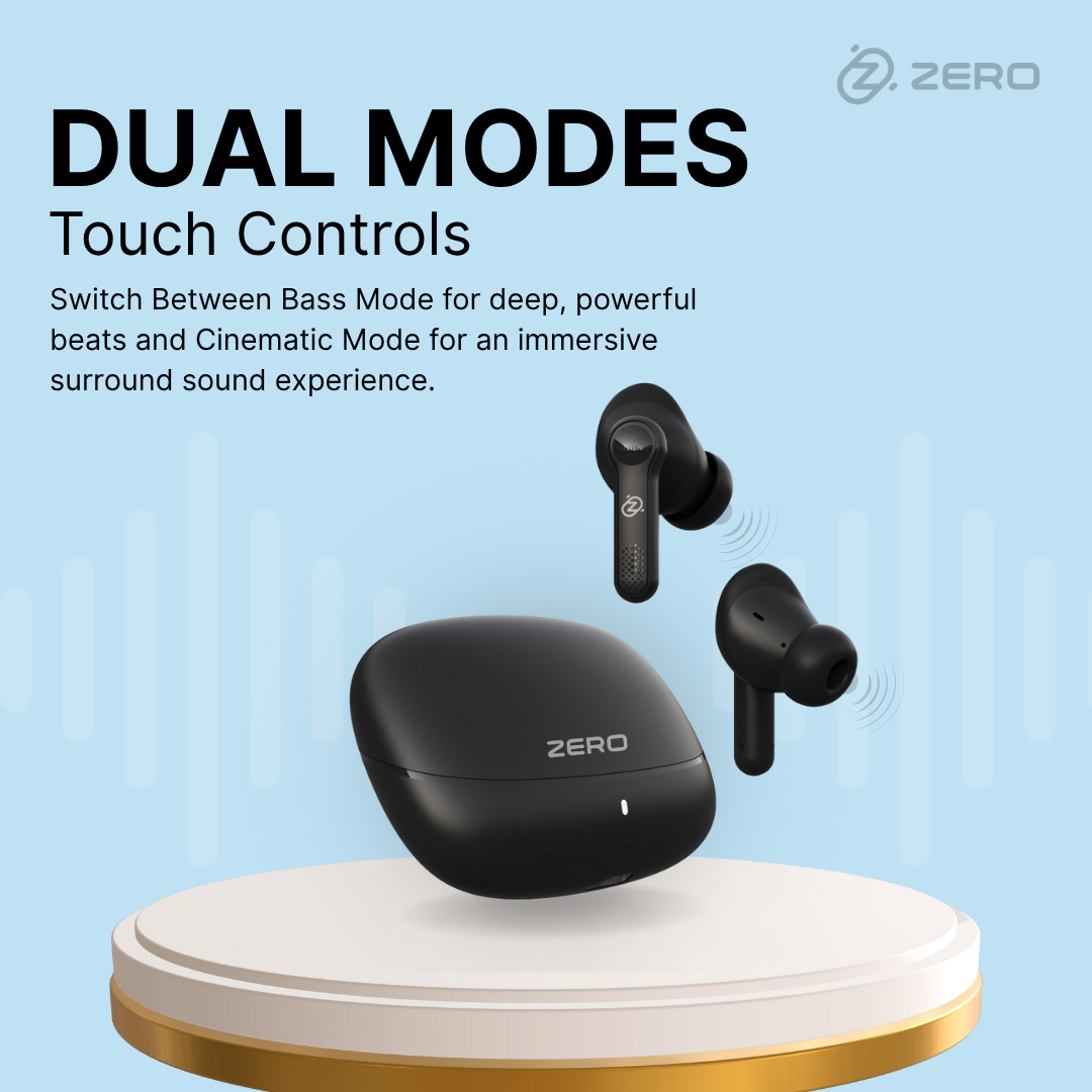 Zero Audio Buds X1 Bass Boosted Earbuds With 13mm Titanium Dynamic Driver